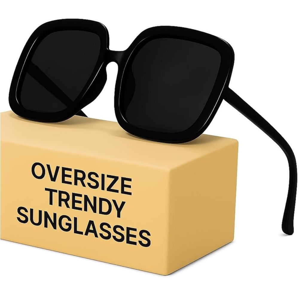 MIYYA Black Square Sunglasses - Picture 5 of 10